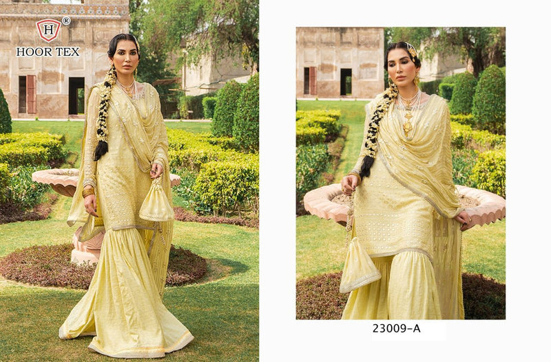 Hoor Tex 23009 A To E Georgette Pakistani Style Designer Wedding Wear Salwar Kameez