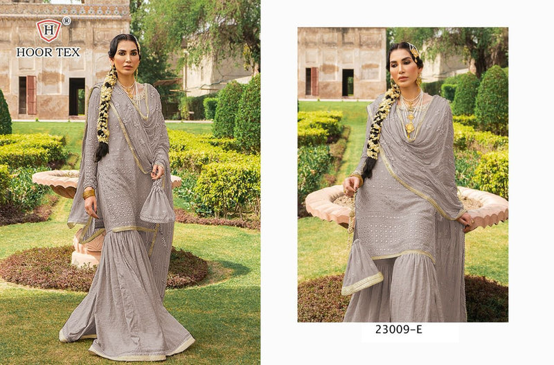 Hoor Tex 23009 A To E Georgette Pakistani Style Designer Wedding Wear Salwar Kameez