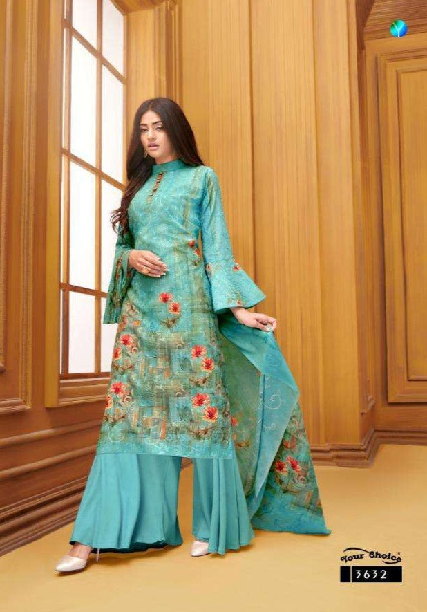 Your Choice Nargees Plus Lawn Cotton Simple Salwar Suits