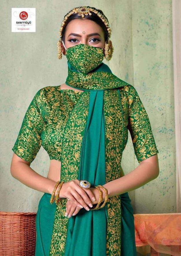 Seemaya Manika Vol 3 Vichitra Silk Casual Wear Saree