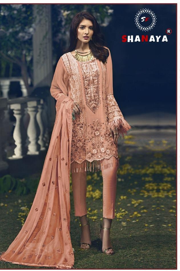 Shanaya Fashion S 43 Faux Georgette Khatli Handwork Designer Salwar Kameez