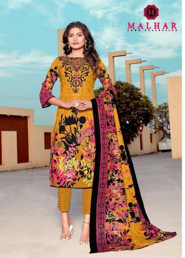 Malhar Lawn Collection Regular Wear Dress With Dupatta