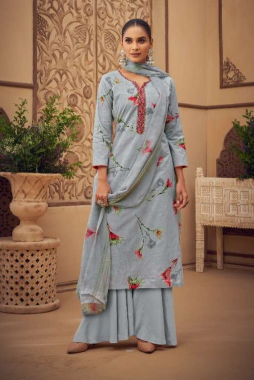 Zulfat Siyahi Vol 3 Cotton With Heavy Embroidery Work Regular Wear Salwar Suit