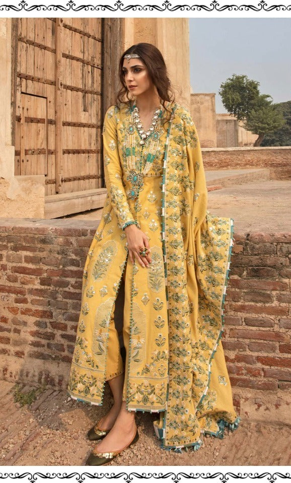 Ramsha Suit R 289 & R 290 Cambric Cotton Embroidery Handwork Pakistani Salwar Suits