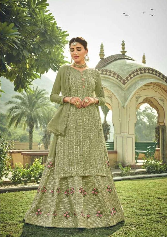 Amyra Designer Glorina Georgette Style And Heavy Suits