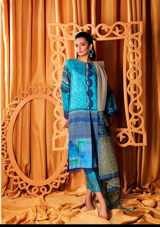 Shraddha Designer Ceremony Lawn Cotton Printed Salwar Suit