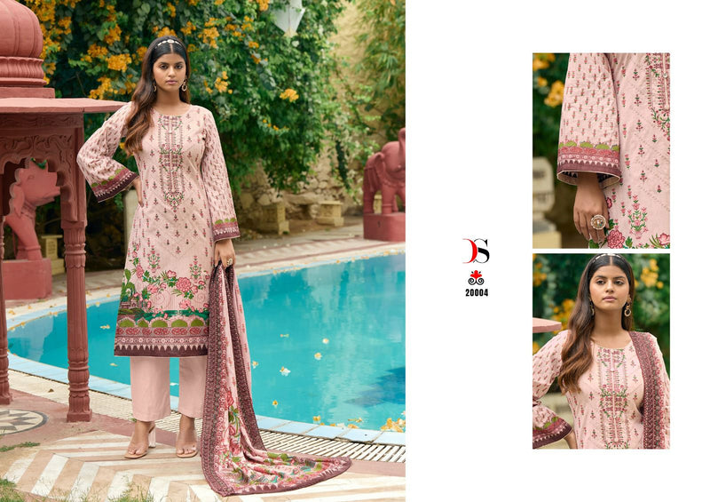 Deepsy Suits Bin Saeed Lawn Collection Vol 2 Pure Cotton Self Embroidery Work Pakistani Designer Salwar Suit