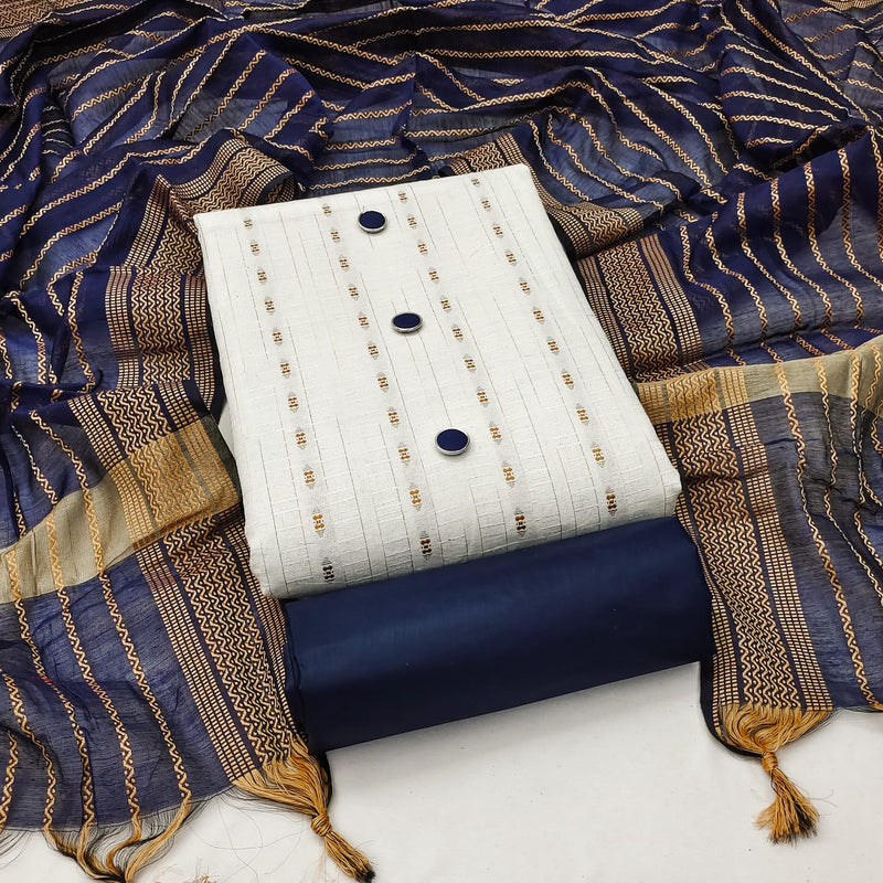 Mf Dress Material Vol 4 Cotton Jacquard Printed Designer Salwar Kameez