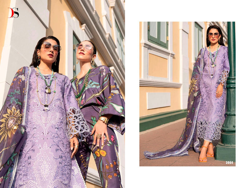 Deepsy Suit Mushq Luxury Lawn 2023 Pure Cambric Cotton With Heavy Self Embroidery Work Salwar Suit