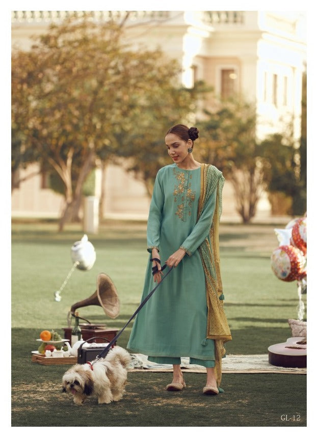 Varsha Fashion Gul Muslin Embroidery Dress Material Salwar Suits