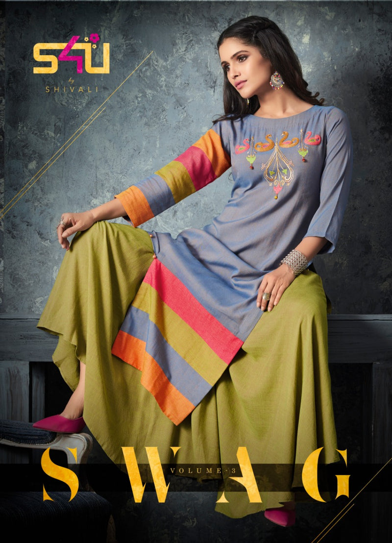 S4u Swag Vol 3 Luxury Collection Of Party Wear Kurtis