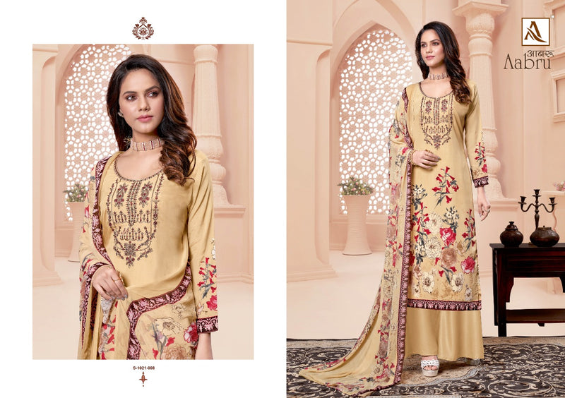 Alok Suit Aabru Crepe With Heavy Embroidery Work Stylish Designer Festive Wear Salwar Kameez