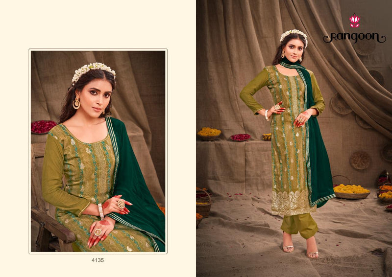 Rangoon Aachal Muslin With Fancy Work Stylish Designer Festive Wear Beautiful Salwar Kameez