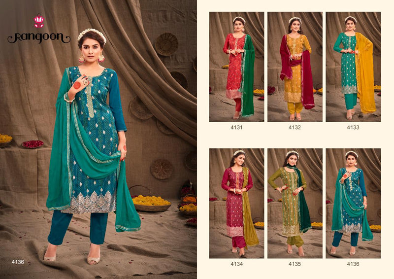 Rangoon Aachal Muslin With Fancy Work Stylish Designer Festive Wear Beautiful Salwar Kameez