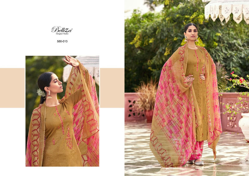 Belliza Designer Studio Aadhya Jam Cotton Festive Wear Patiala Style Salwar Suits With Embroidery Work