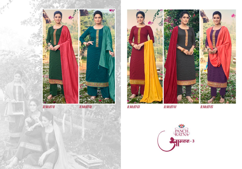 Panch Ratna Aagaman Vol 3 Parampara Silk Designer Party Wear Salwar Kameez