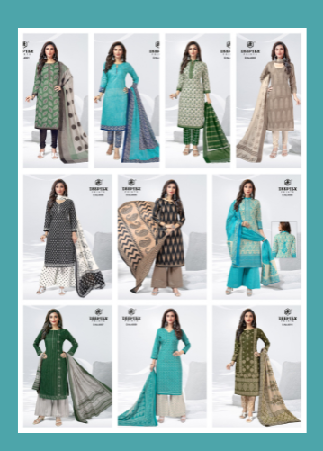 Deep Tex Aaliza Vol 4 Pure Cotton With Printed Work Stylish Designer Fancy Look Salwar