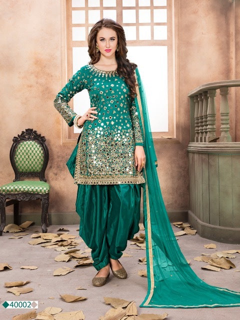 Dani Creation Aanaya 40000 Series Tapeta Silk Punjabi Style Wedding Wear Salwar Suits