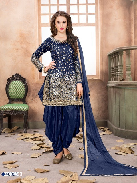 Dani Creation Aanaya 40000 Series Tapeta Silk Punjabi Style Wedding Wear Salwar Suits
