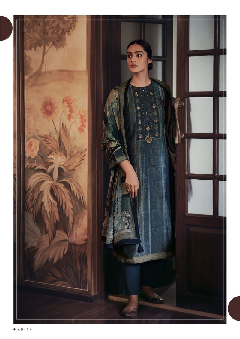 Varsha Aashika Silk Printed With Hand Work Stylish Designer Party Wear Salwar Kameez