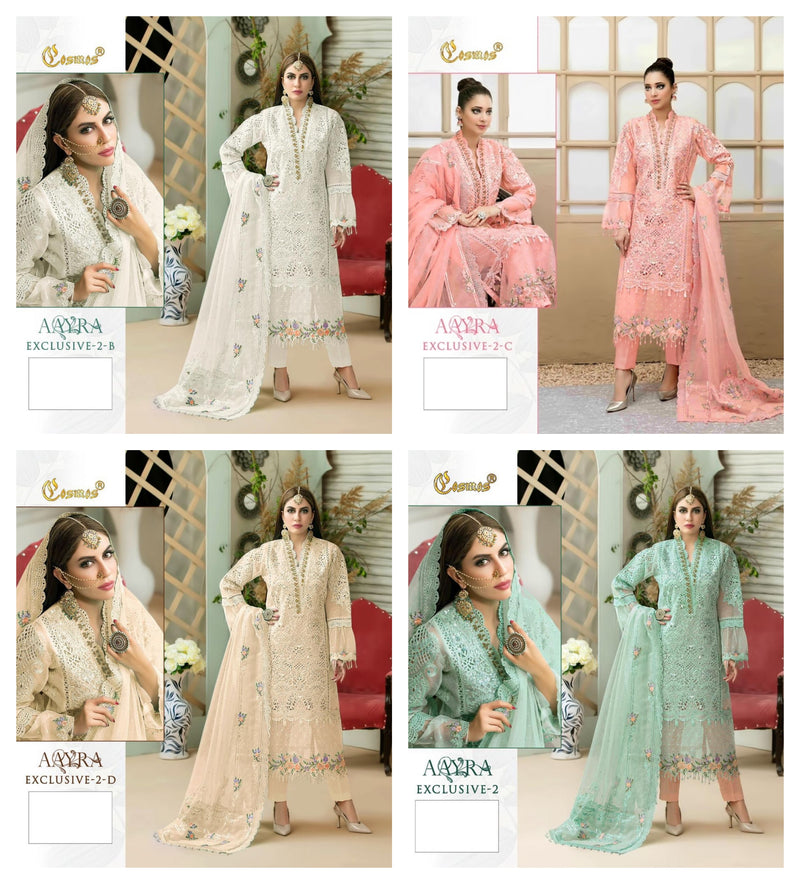 Cosmos Fashion Aayra Exclusive Vol 2 Heavy Butterfly Net Designer Pakistani Style Wedding Wear Salwar Suits