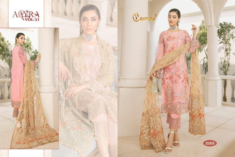 Cosmos Fashion Aarya Vol 22 Fox Georgette Pakistani Style Party Wear Salwar Suits