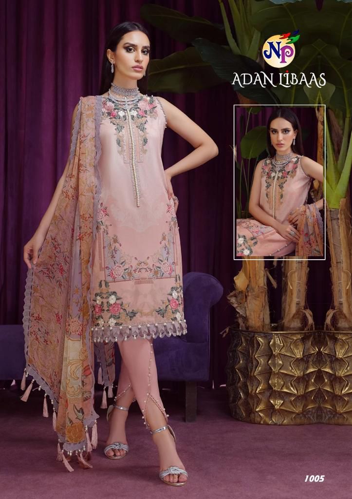 Nand Gopal Adan Libaas Pure Cotton With Karachi Work Stylish Designer Pakistani Casual Look Salwar Kameez