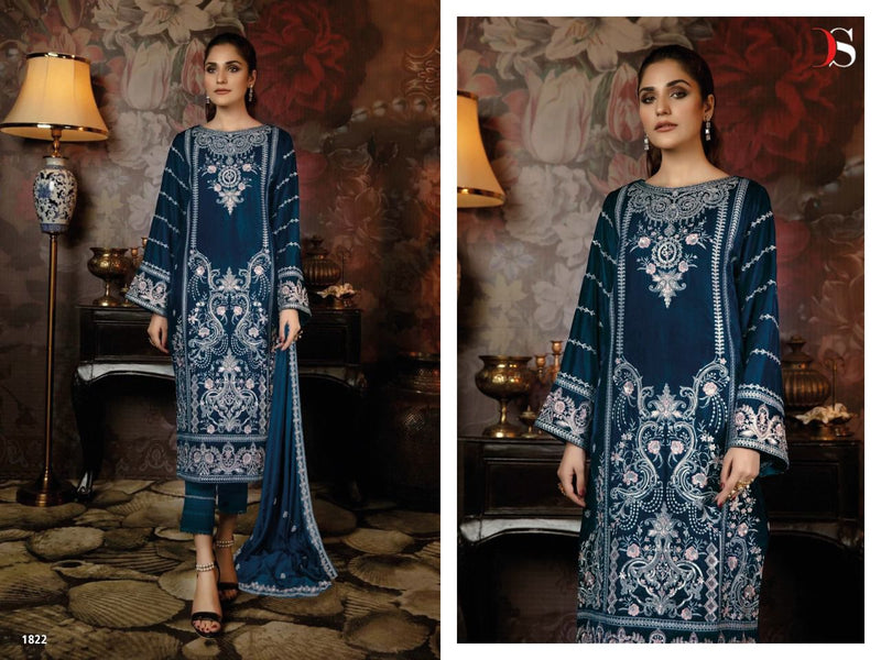 Deepsy Suit Adan Libas 22 Velvet With Heavy Embroidery Work Stylish Designer Pakistani Party wear Salwar Kameez