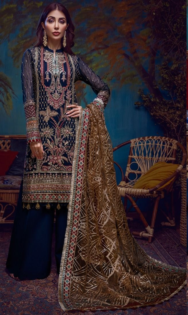 Rinaz Fashion Adan Libas Vol 12 Fox Georgette Heavy Designer Pakistani Style Salwar Suits