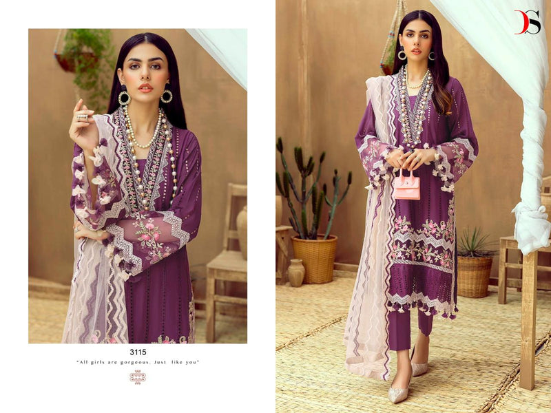 Deepsy Suits Adans Libas Lawn 2023 Cambric Cotton Heavy Self Embroidery Patches Pakistani Designer Salwar Kameez