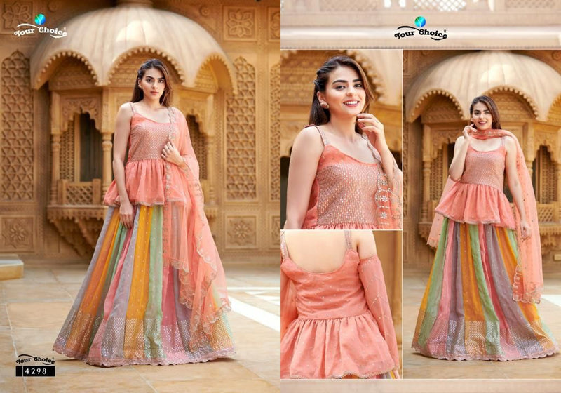 Your Choice Adda Georgette With Heavy Embroidery Work Stylish Designer Party Wear Lehenga