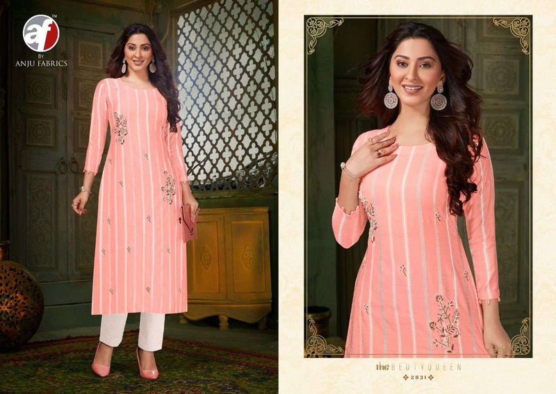 Anju Fabrics Crazy Viscose Stylish Designer  Kurti