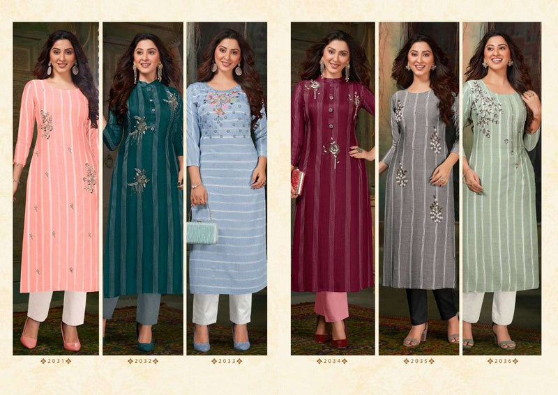 Anju Fabrics Crazy Viscose Stylish Designer  Kurti