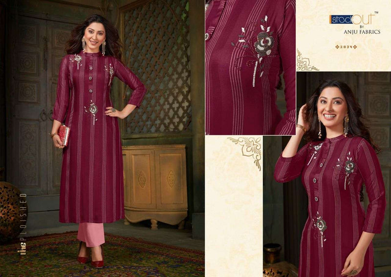 Anju Fabrics Crazy Viscose Stylish Designer  Kurti