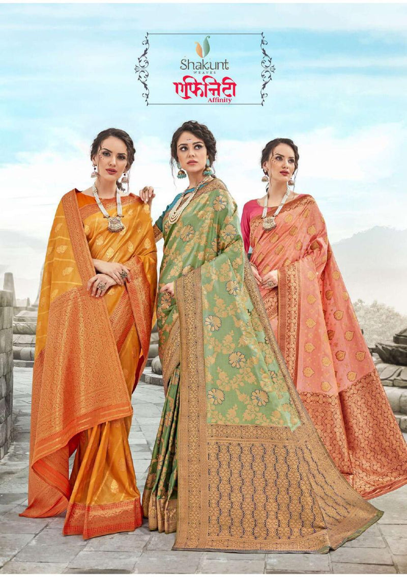 Shakunt Affinity Fabric Fancy Designer Saree In Silk