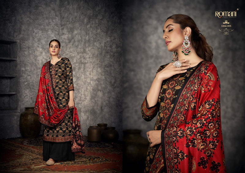 Romani Afreen Pashmina Spun With Exclusive Embroidery Work Stylish Designer Party Wear Salwar Kameez