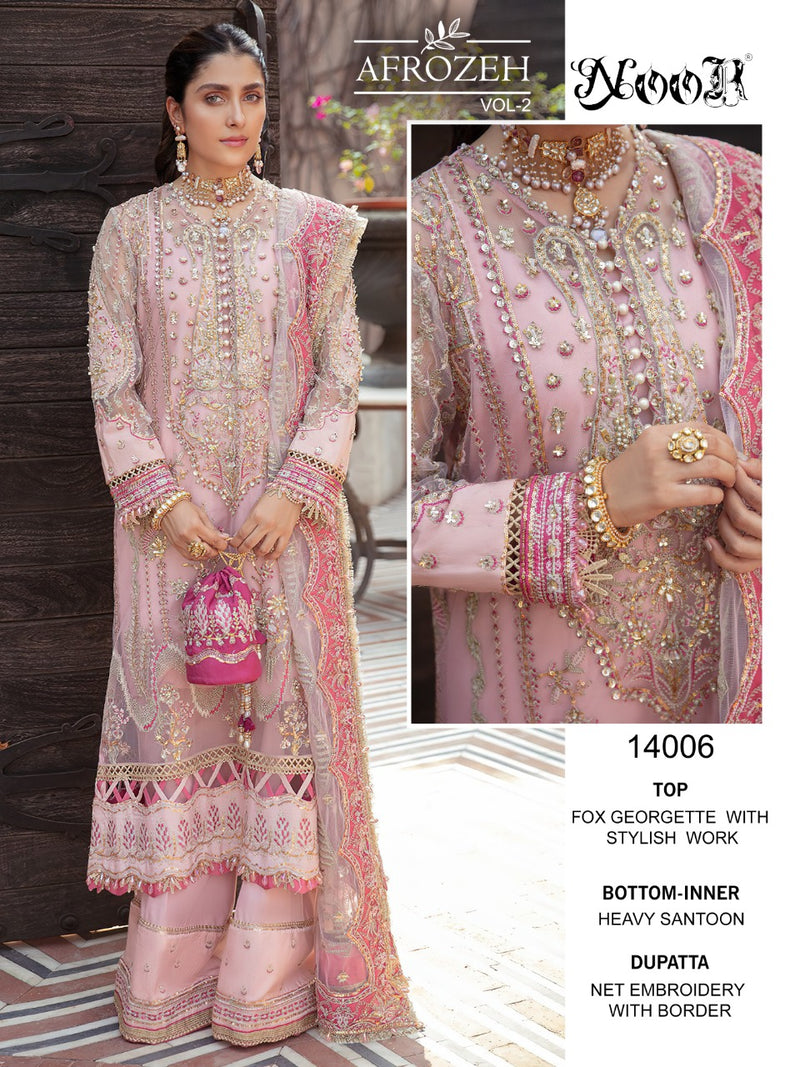 Noor Afrozeh Vol 2 Georgette With Embroidery Pakistani Style Salwar Kameez