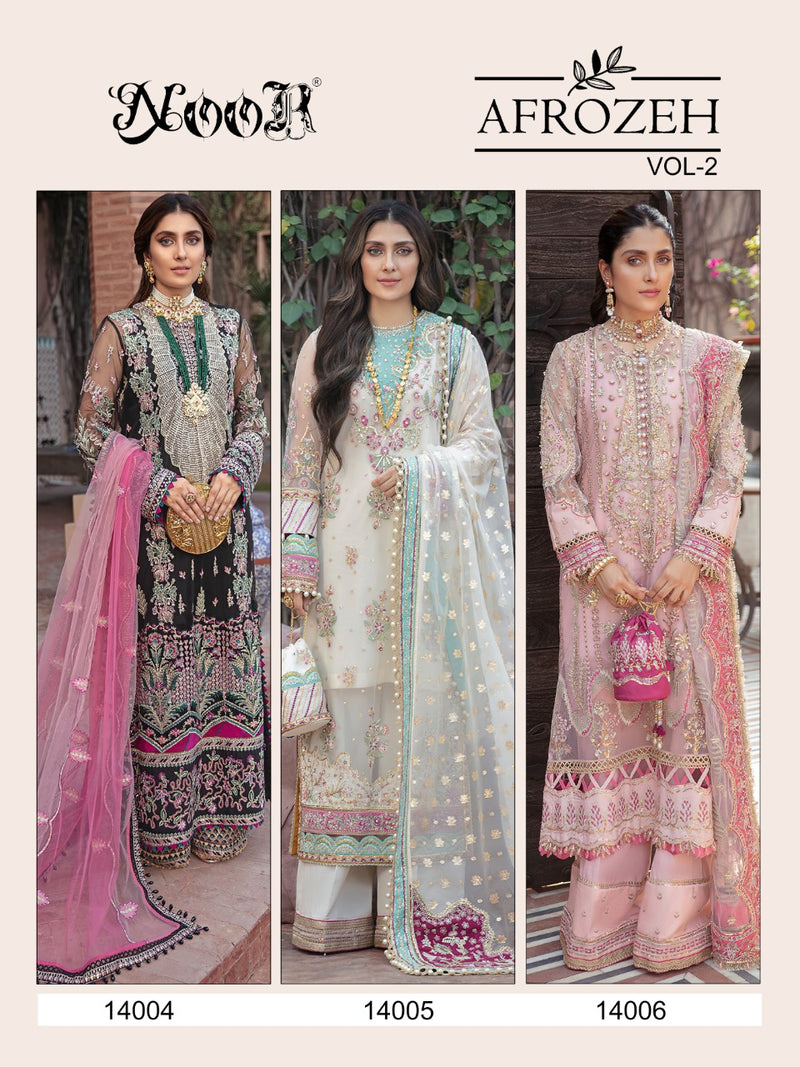 Noor Afrozeh Vol 2 Georgette With Embroidery Pakistani Style Salwar Kameez