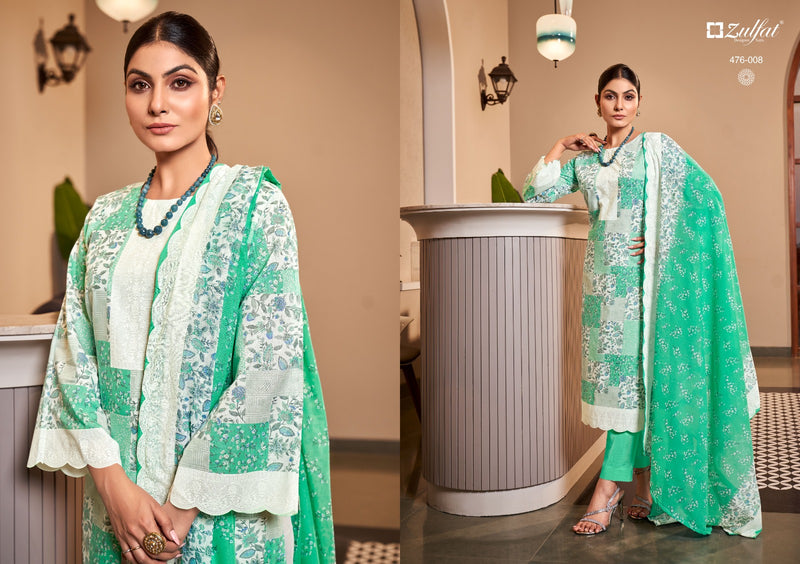 Zulfat Designer Suits Afsana Pure Cotton Exclusive Designer Printed Designer Salwar Kameez