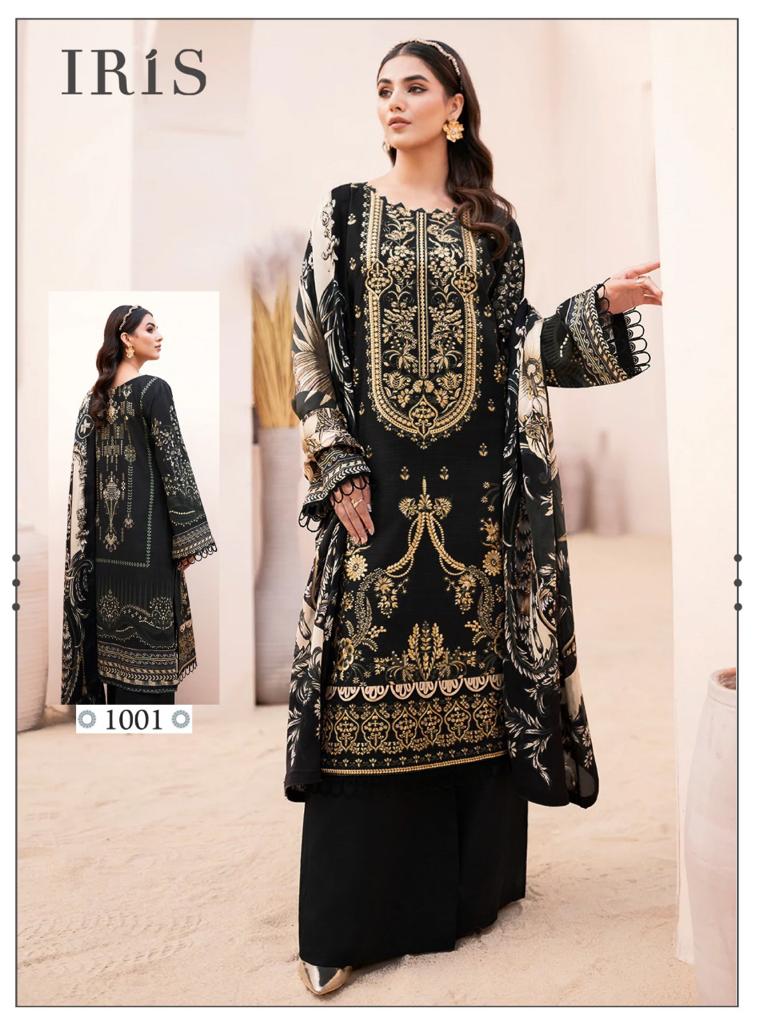 Iris Afsanah Luxury Heavy Cotton Collection Pure Cotton Printed Designer Salwar Kameez