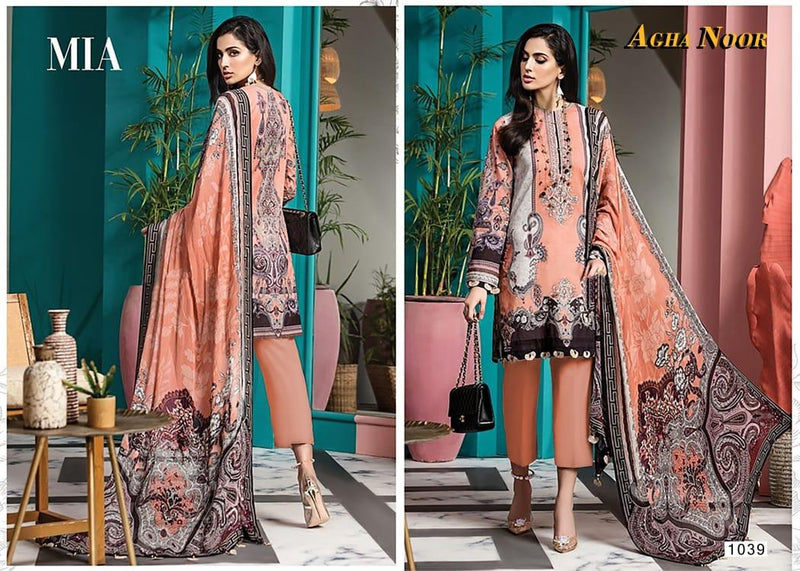 Agha Noor Vol 3 Pure Lawn Cotton Pakistani Designer Salwar Kameez
