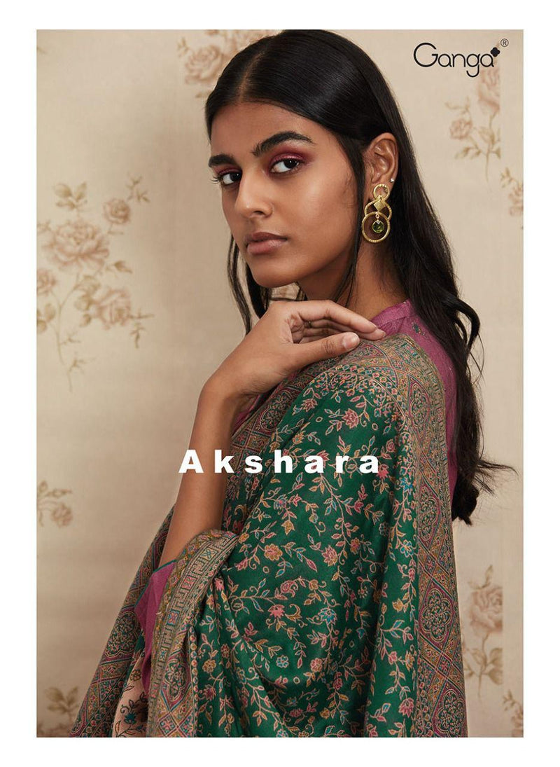 Ganga Akshara Pashmina With Dobby Printed Work Stylish Designer Fancy Salwar Suit