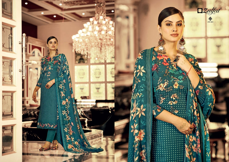 Zulfat Al Marina Pashmina With Fancy Work Stylish Beautiful Designer Festive Wear Attractive Look Salwar Kameez