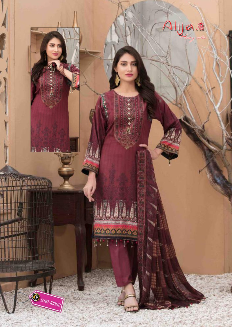 Keval Fab Alija B Vol 16 Cotton Printed Party Wear Salwar Suits