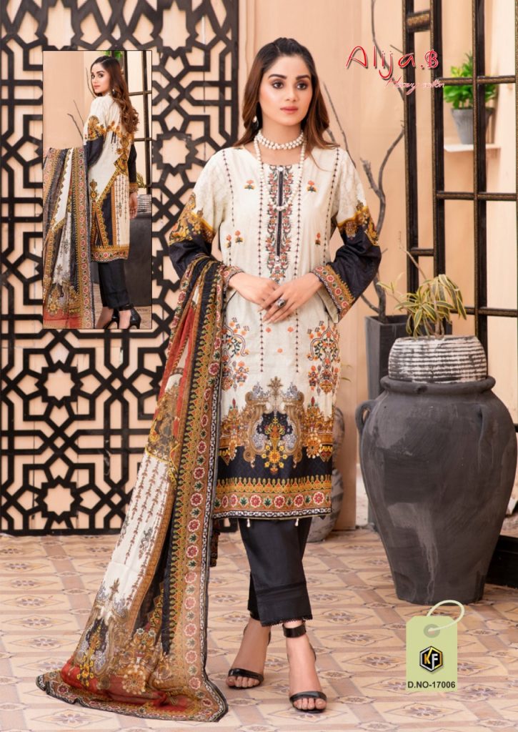 Keval Alija B Vol 17 Pure Cotton With Printed Work Stylish Designer Pakistani Salwar Kameez