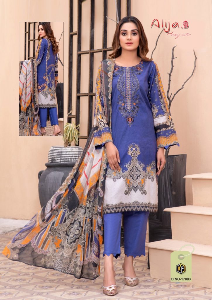 Keval Alija B Vol 17 Pure Cotton With Printed Work Stylish Designer Pakistani Salwar Kameez
