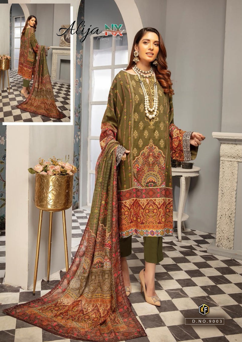 Keval Fashion Alija Nx Vol 9 Pure Cotton With Beautiful Work Stylish Designer Festive Look Salwar Kameez