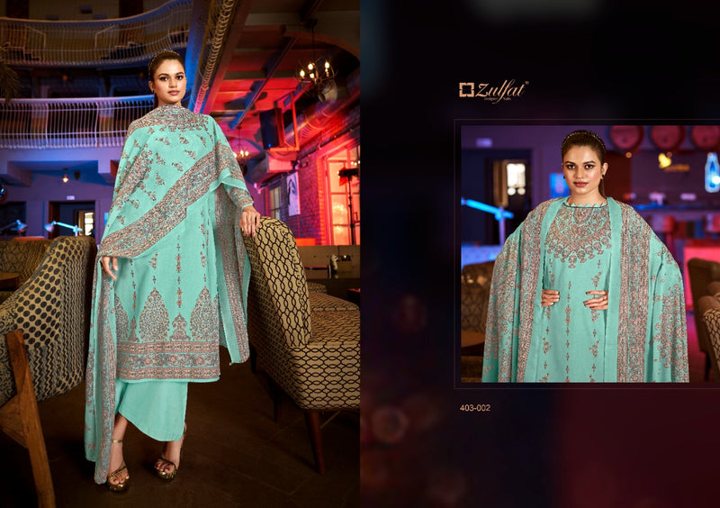 Zulfat Designer Suits Aline Cotton Exclusive Printed Party Wear Salwar Suits