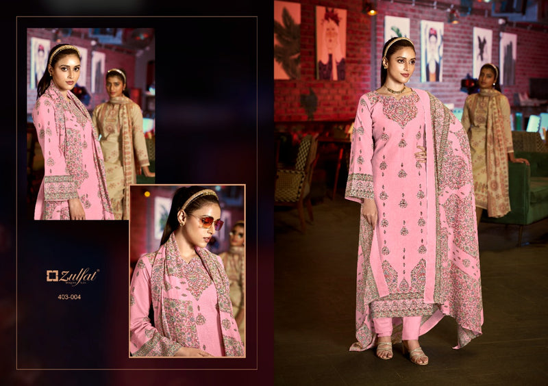 Zulfat Designer Suits Aline Cotton Exclusive Printed Party Wear Salwar Suits