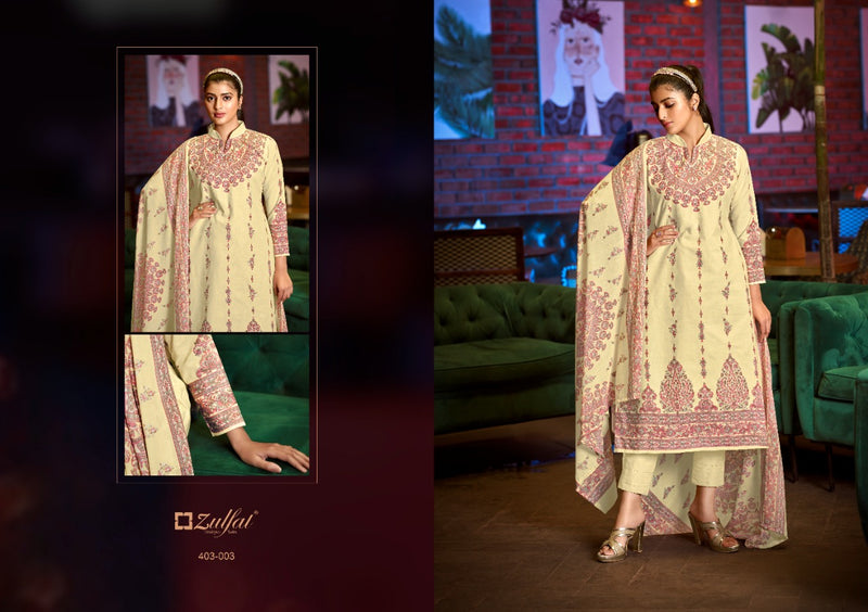 Zulfat Designer Suits Aline Cotton Exclusive Printed Party Wear Salwar Suits